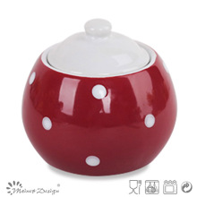 8cm Ceramic Sugar Pot with Dots Cute and Lovely Wholesale